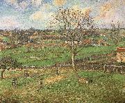 Camille Pissarro The peach trees in winter oil painting artist